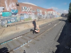 Skylar Madison avoids arrest by double teaming two cops!
