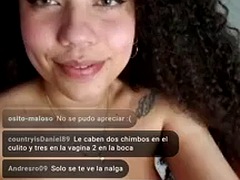 Amateur, Anal, Noire, Brunette brune, Éjaculation interne, Masturbation, Adolescente, Webcam