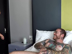 素人, 美女, カップル, フェムドム, 彼女, ホテル, タトゥー, オッパイの
