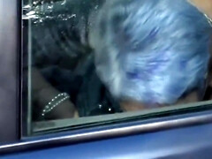 Culo, Tetona, Coche, Pareja, Linda, Europeo, Orgasmo, Tetas