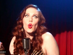 Fesselspiele, Kehlenfick, Gesichtssitzen, Aufs gesicht abspritzen, Lecken, Lingerie, Muschi, Rotschopf