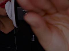 アジア人, 美女, なめる