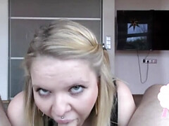 素人, デカパイ, ブロンド, カワイイ, ドイツ人, ハードコア, 生徒, ティーン