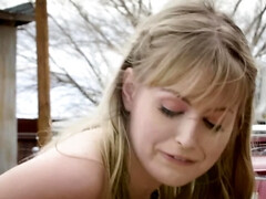 指いじり, オナニー, アウトドア, 一人, ティーン