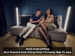 アナル, フェラチオ, キス, オマンコ, ルーマニア人, 剃毛, ストッキング, フェラする