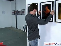 デカチン, デカパイ, ブロンド, フェラチオ, イく瞬間, 淫乱熟女, 母, 叫ぶ