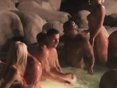 Blondine, Braunhaarige, Gruppe, Hd, Interrassisch, Dusche