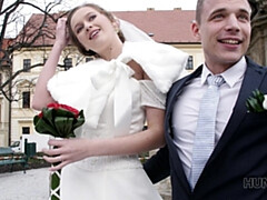 Enthousiasteling, Blond, Brijd, Man die toekijkt, Hardcore, Hd, Geld, Vrouw