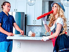 Grosser schwanz, Blondine, Blasen, Süss, Hundestellung, Flexibel, Zierlich