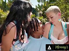 デカチン, 黒人, フェラチオ, 捕まる, イく瞬間, 黒人, 乱交, 淫乱熟女