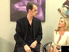 Paar, Spermaladung, Handjob, Reif, Milf, Büro, Muschi, Sekretärin