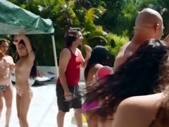 Enthousiasteling, Pijpbeurt, Sperma shot, Hondjeshouding, Feest