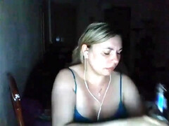 Grote mammen, Blond, Mollig, Huisgemaakt, Alleen, Tiener, Tieten likken, Webcamera