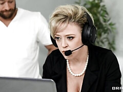 デカ尻, デカパイ, ブロンド, ダブル開発, ヒール, 淫乱熟女, 3p男男女, 禁句