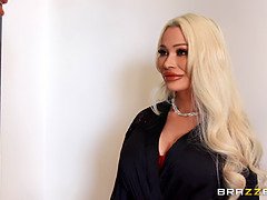 美人, デカパイ, ブロンド, 巨乳な, エロ熟女, 淫乱熟女, 母, ストッキング