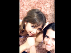 Fetisch, Selbstgemacht, Lingerie, Zierlich, Pov, Schlucken, Flotter dreier, Titten