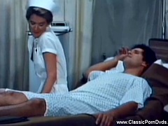 Retro fantasy parody nurse sex during war to feel