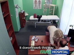 Watch skinny British teen Lexi Lou beg for a medic's injection