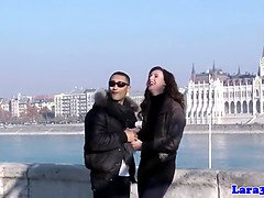 Bonded milf fucked by bloke she pickedup