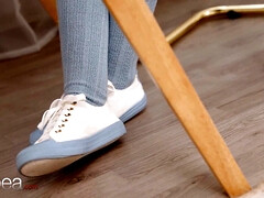 大学生, 指いじり, 眼鏡, オーガズム, 小柄, オマンコ, 恥ずかしがりや, 生徒