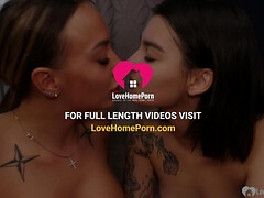 美女, イく瞬間, ハードコア, Hd, キス, ハメ撮り, タトゥー, 三人