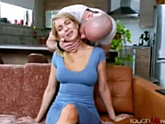 デカパイ, ブロンド, 茶髪の, 中出し, Hd, 人妻の, 淫乱熟女, 妻