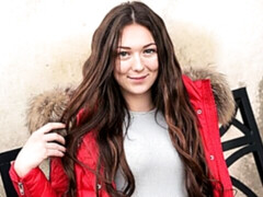 Amateur, Grosse bite, Sucer une bite, En levrette, Argent, Seins naturels, Pov, Maigrichonne