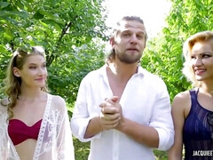 Blond, Pijpbeurt, Fetisj, 1 man 2 vrouwen, Hardcore, Zoenen, Gezichtspunt, Spuiten