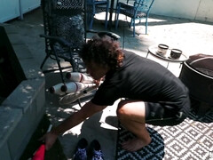 素人, アメリカ人, お尻, 浴室, 茶髪の, アウトドア, ピアス, ハメ撮り