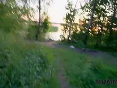 Mommy4k. russian milf malusha found a dude with huge dick in the park and banged him in
