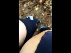Amateur, Mamada, Morena, Europeo, Francés, Al aire libre, Pov
