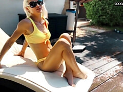 18, デカ尻, ブロンド, 女, フェティッシュ, 一人, ティーン, オッパイの