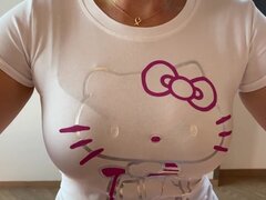 デカパイ, 着衣女と全裸男, イく瞬間, 手コキする, マッサージ, 愛人, オーガズム, いじめ