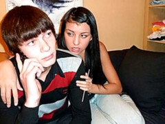 Sucer une bite, Brunette brune, En levrette, Fétiche, Russe, Rasée, Adolescente, Nénés