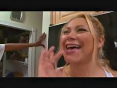 Samantha Smith very hot bbw blonde with giant boobs fuck with her black sport teacher: Porn