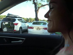 Leie, Strand, Orgasmus, Zierlich, Öffentlich, Weibliche ejakulation, Titten, Nass