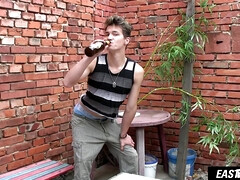 Tsjechisch, Lul, Homo, Handbeurt, Hd, Reusachtig, Alleen, Maagd