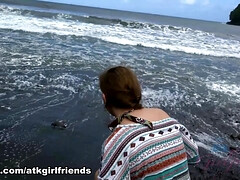 Strand, Mooi, Classisch, Diep in de keel, Lul, Hd, Kut duiken, Tieten likken