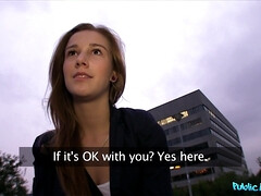 Amateur, Blonde, Sucer une bite, Tchèque, Pov, Public, Réalité, Timide