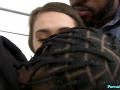 Cul, Noire, Sucer une bite, Gorge profonde, Queue, Noir ébène, Interracial, Nénés