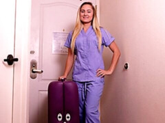 フェティッシュ, 手コキする, マッサージ, オナニー, 看護婦, パンティ, ティーン, オッパイの