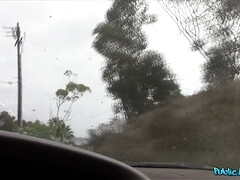 Amateur, Coche, Corrida, Europeo, Dinero, Al aire libre, Pov, Público