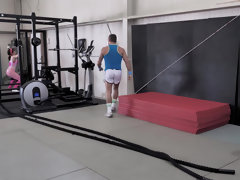フェラチオ, 茶髪の, イく瞬間, ディルド, ジム, 淫乱熟女, スポーツ, 締まりの良い