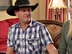 southern couple gets together with other horny swingers for dinner