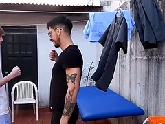 アメリカ人, アナル, 舐める尻, 口内発射, チン, ゲイ, マッサージ, オナニー