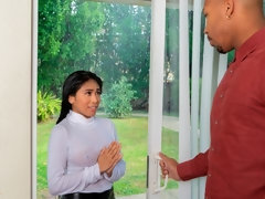 アジア人, デカ尻, デカチン, 茶髪の, 黒人, 手コキする, キス, ティーン