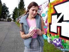 Pijpbeurt, Sperma shot, Monster, Natuurlijk, Buiten, Realiteit, Ruw, Tieten likken