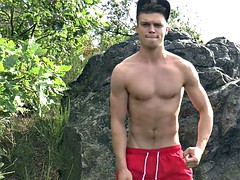 Grosse bite, Homosexuelle, Branlette thaïlandaise, Massage, Muscle, De plein air