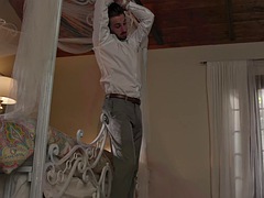 Bruinharig, Sperma in gezicht, Latijnse vrouw, Tiener, Tieten likken