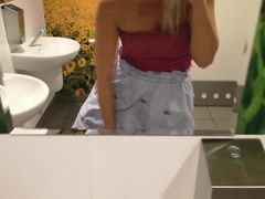 デカパイ, ブロンド, Hd, 巨大, オーガズム, パンティ, 一人, おもらし